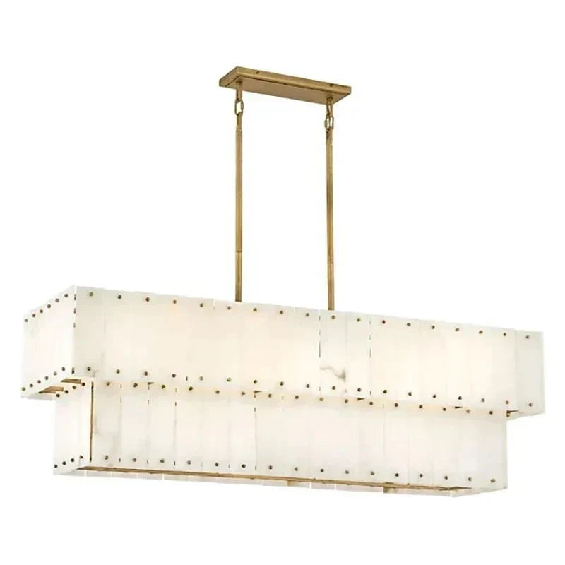 Alabaster Rancho 2 - Tier Linear Chandelier - Jecanoli