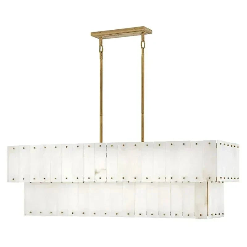Alabaster Rancho 2 - Tier Linear Chandelier - Jecanoli
