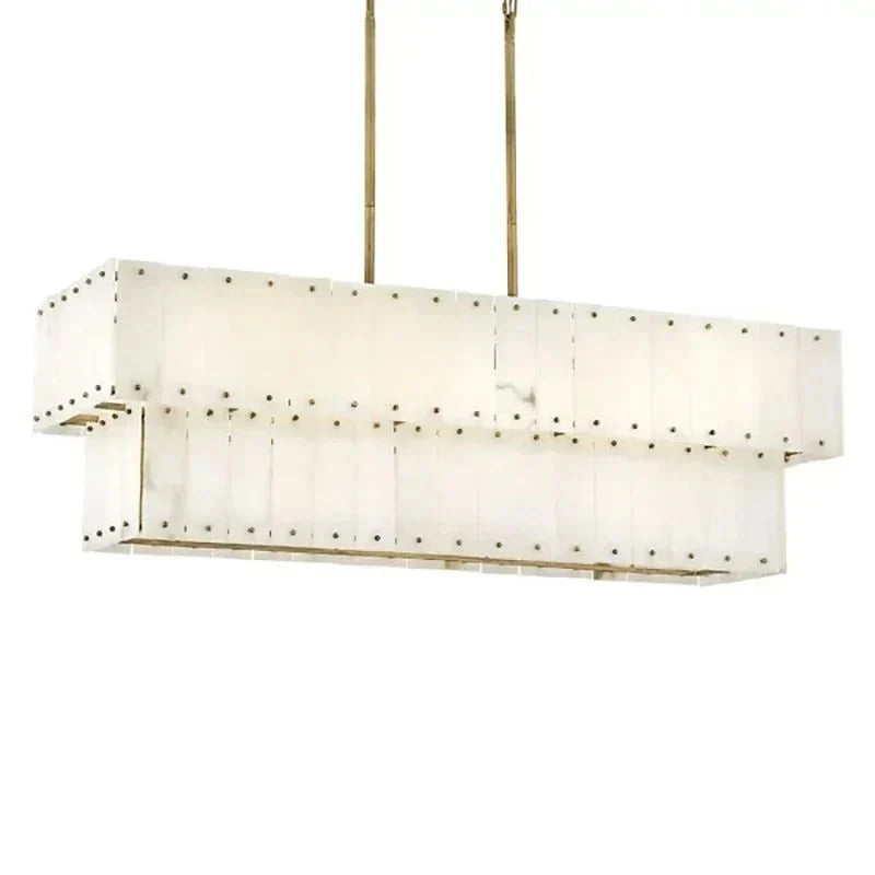 Alabaster Rancho 2 - Tier Linear Chandelier - Jecanoli