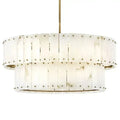 Alabaster Rancho 2 - Tier Round Chandelier (34.25