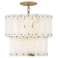 Alabaster Rancho 2 - Tier Round Chandelier (Middle) - Jecanoli