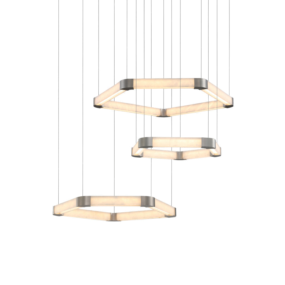 Alabaster Single Ring Chandelier - view 2