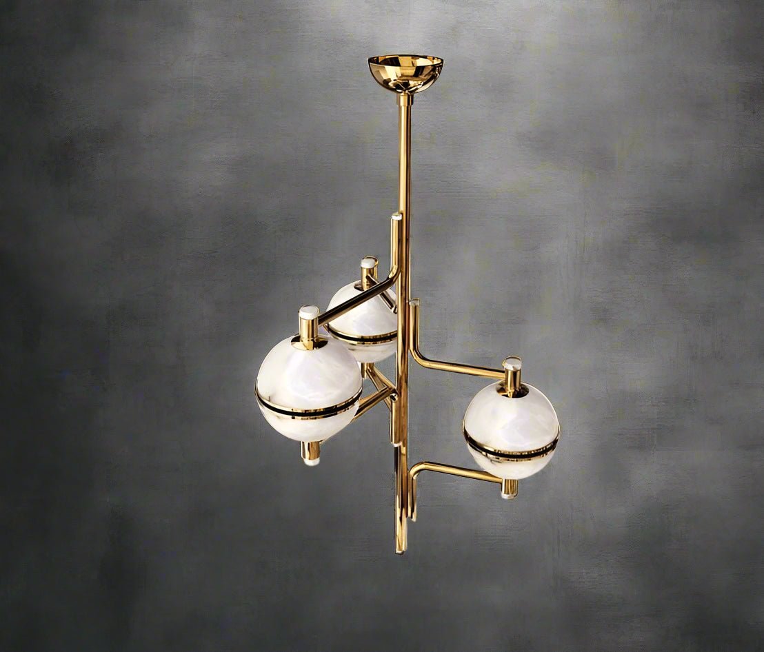 Alabaster Suspension Chandelier - Jecanoli