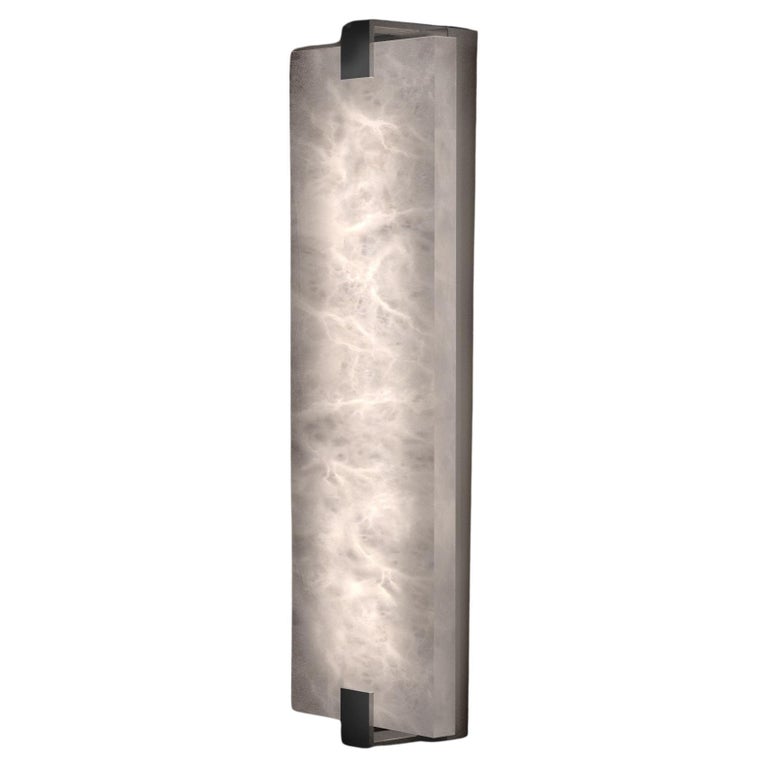 Alabaster Tapered Wall Sconce 20"H