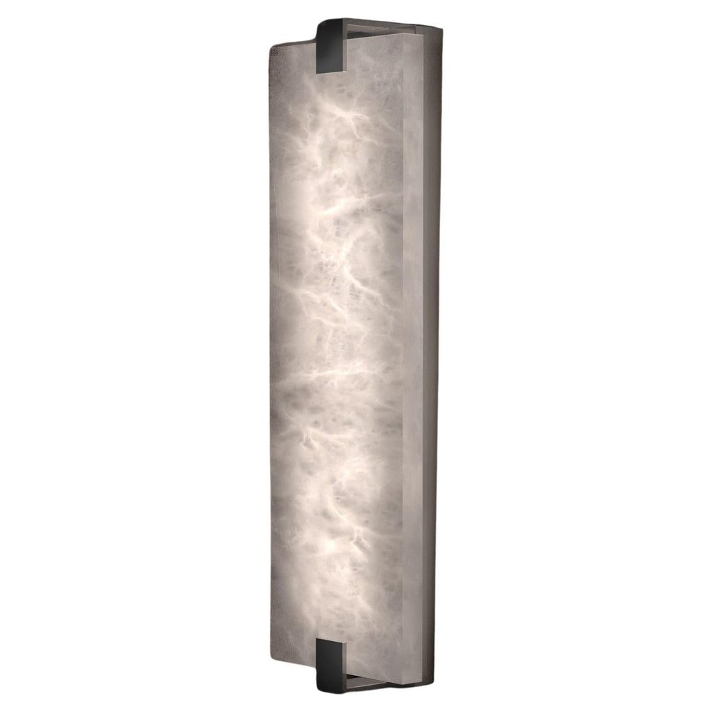Alabaster Tapered Wall Sconce 20"H - view 9