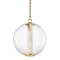 Alabaster Tube Glass Globe Pendant - Jecanoli