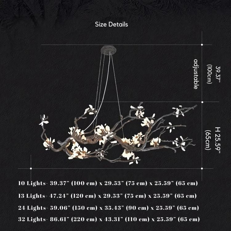 Alba Tree Branch Chandelier-Jecanoli