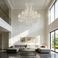 48 Lights Big Maria Theresa Chandelier 59X71 Inch Chrome Crystal Chandelier for Living Room-大吊灯-Jecanoli