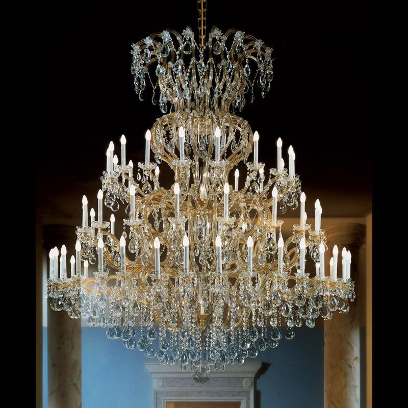 84X94 Inch Huge Foyer Chandelier 73 Lights Big Crystal Chandelier for Hotel Lobby-大吊灯-Jecanoli