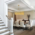 Althely 10 Lights Rectangle Pendant Chandelier-Jecanoli