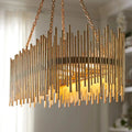 Althely 10 Lights Rectangle Pendant Chandelier-Jecanoli