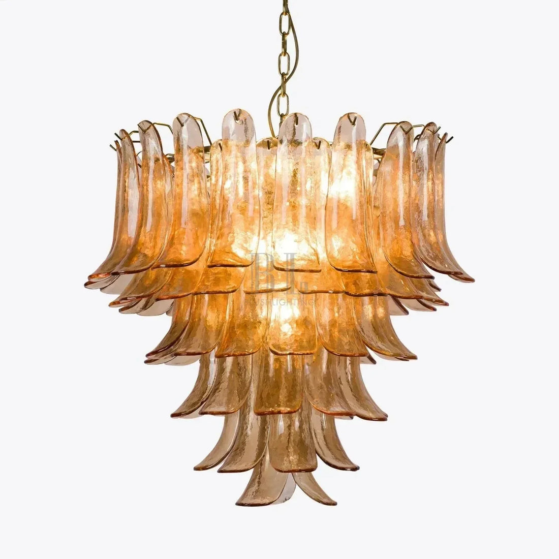 Amber Petalo Chandelier – 2 Sizes - Small 29.5"W - Manor Lights