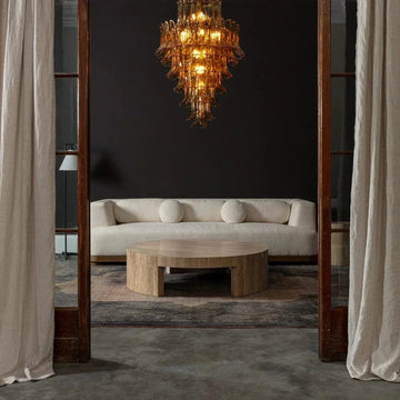 Amber Petalo Chandelier – 2 Sizes - Small 29.5"W - Manor Lights
