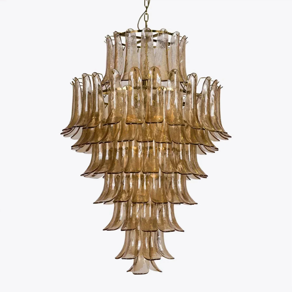 Amber Petalo Chandelier – 2 Sizes - Large 35.4"W - Manor Lights
