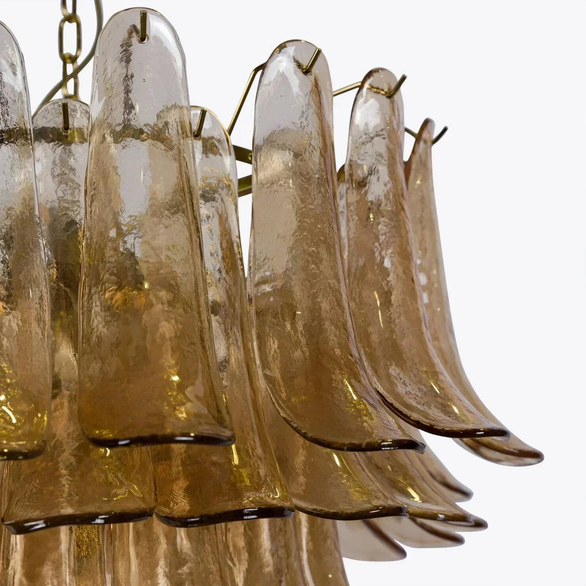 Amber Petalo Chandelier – 2 Sizes - Large 35.4"W - Manor Lights
