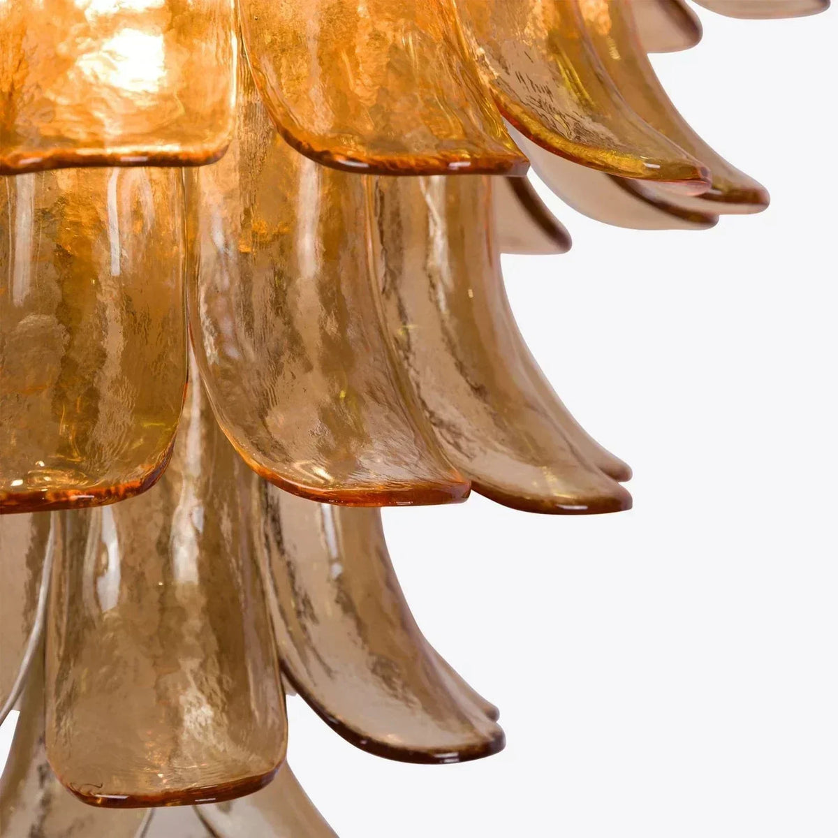 Amber Petalo Chandelier – 2 Sizes - Large 35.4"W - Manor Lights