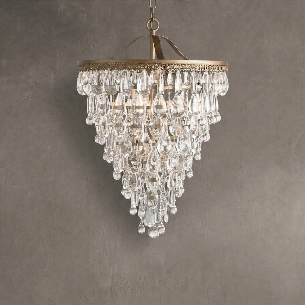 Anabella Round Chandelier 17''23''H