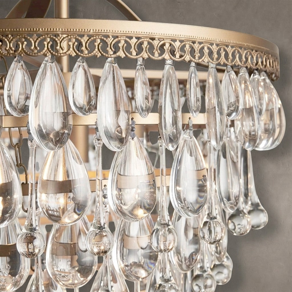 Anabella Round Chandelier 17''23''H