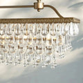 Anabelle Rectangular Chandelier - clear finish, modern home lighting