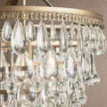 Anabelle Round Chandelier 17''23''H - 23''Jecanoli