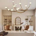 Appa Rustic Tree Branch Chandelier - - Jecanoli