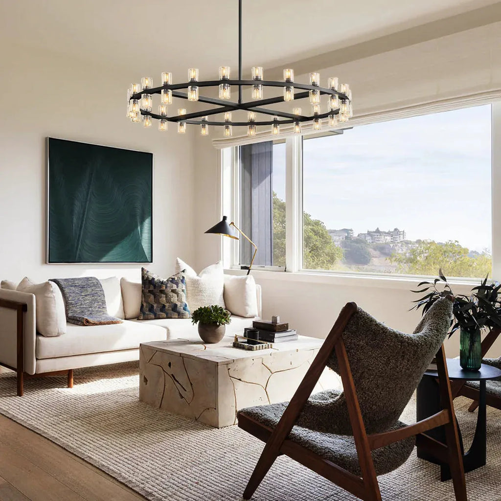 Auraline Modern Round Cryastal Chandelier