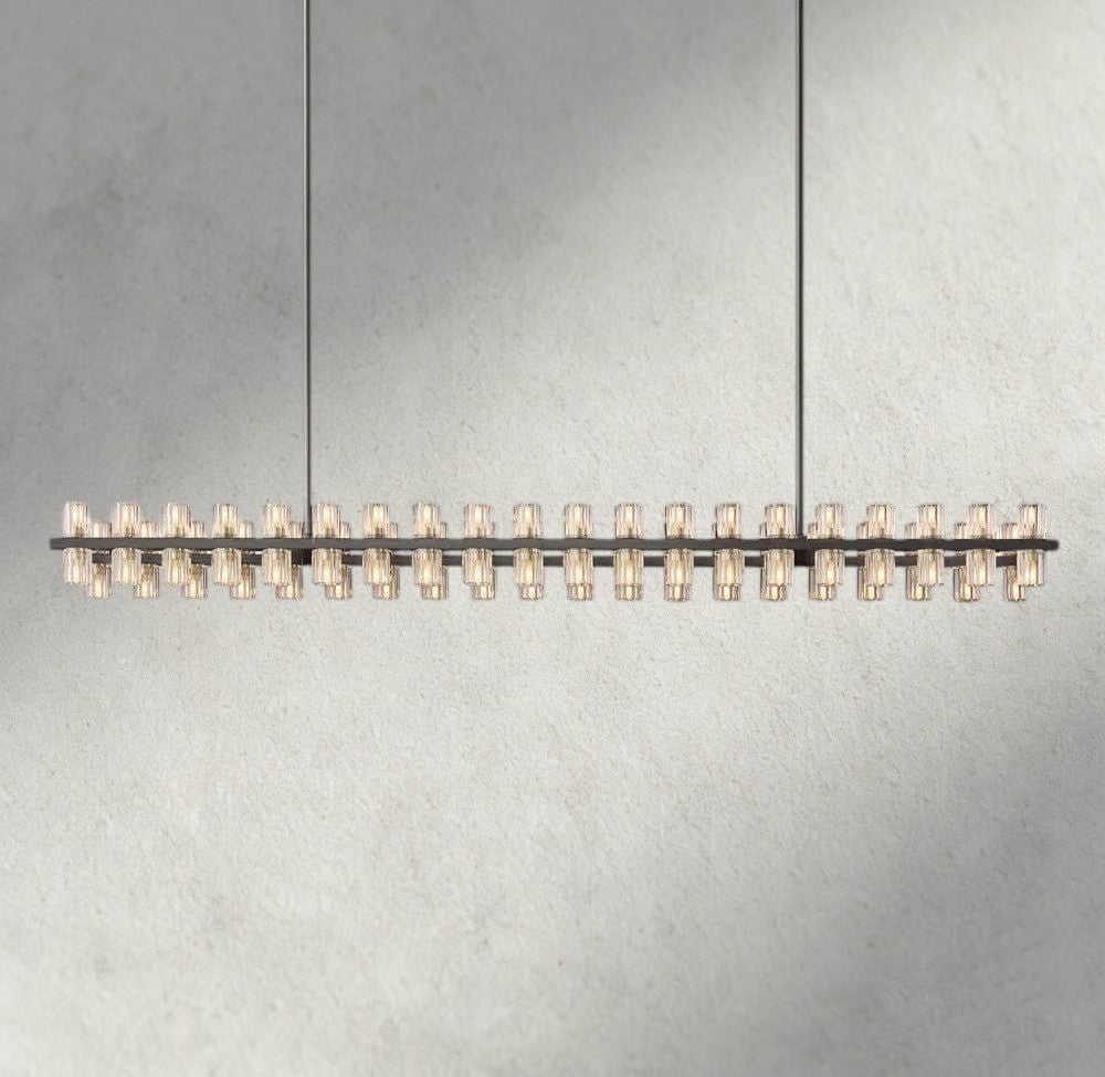 Arcachon LED Rectangular Chandelier 54", 72"-chandelier-Jecanoli