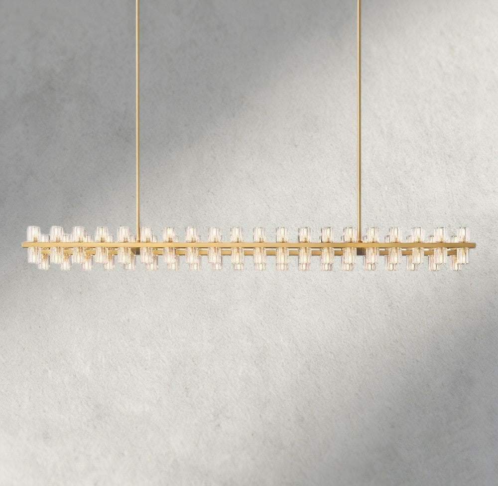 Arcachon LED Rectangular Chandelier 54", 72"-chandelier-Jecanoli