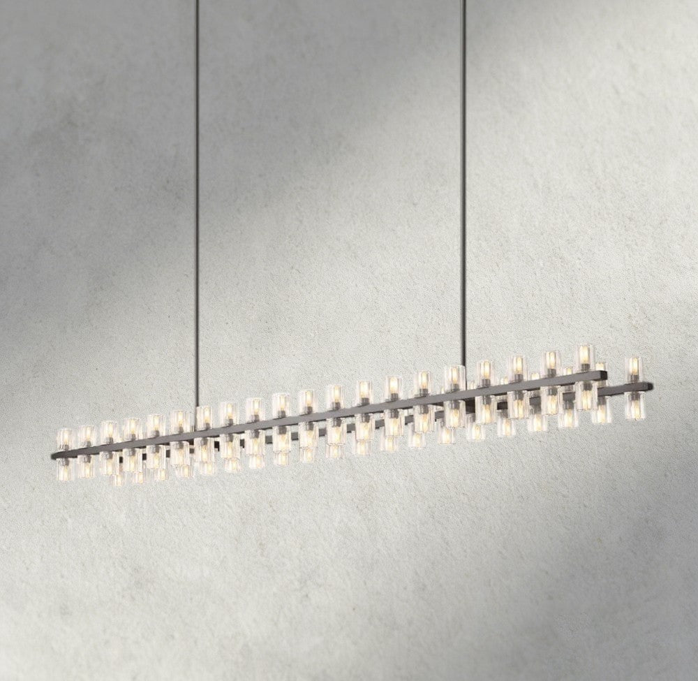 Arcachon LED Rectangular Chandelier 54", 72"-chandelier-Jecanoli