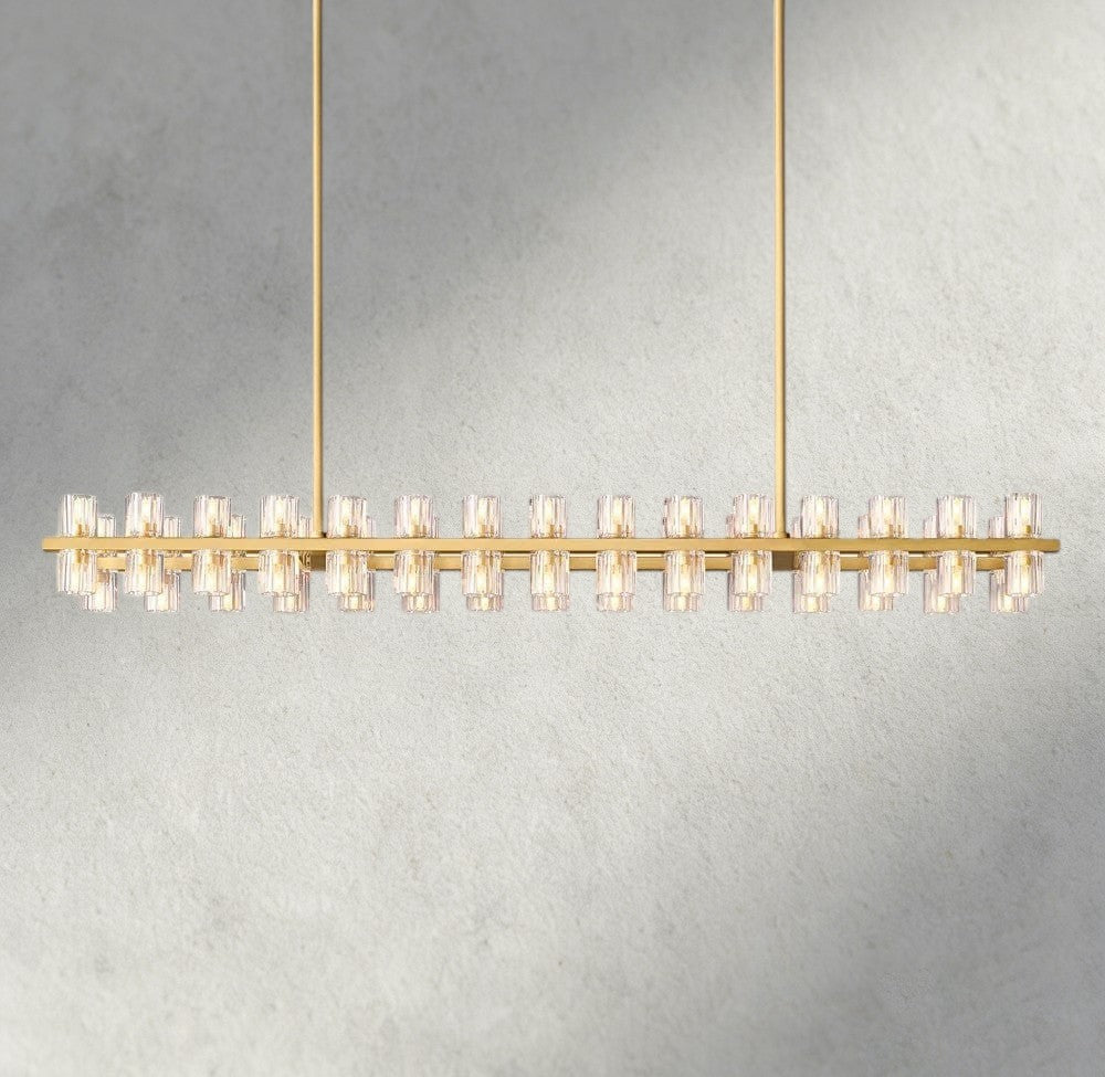 Arcachon LED Rectangular Chandelier 54", 72"-chandelier-Jecanoli