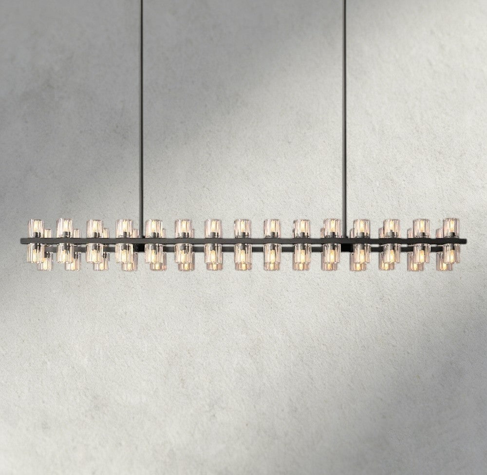 Arcachon LED Rectangular Chandelier 54", 72"-chandelier-Jecanoli
