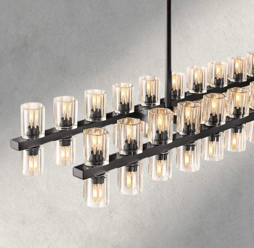 Arcachon LED Rectangular Chandelier 54", 72"-chandelier-Jecanoli