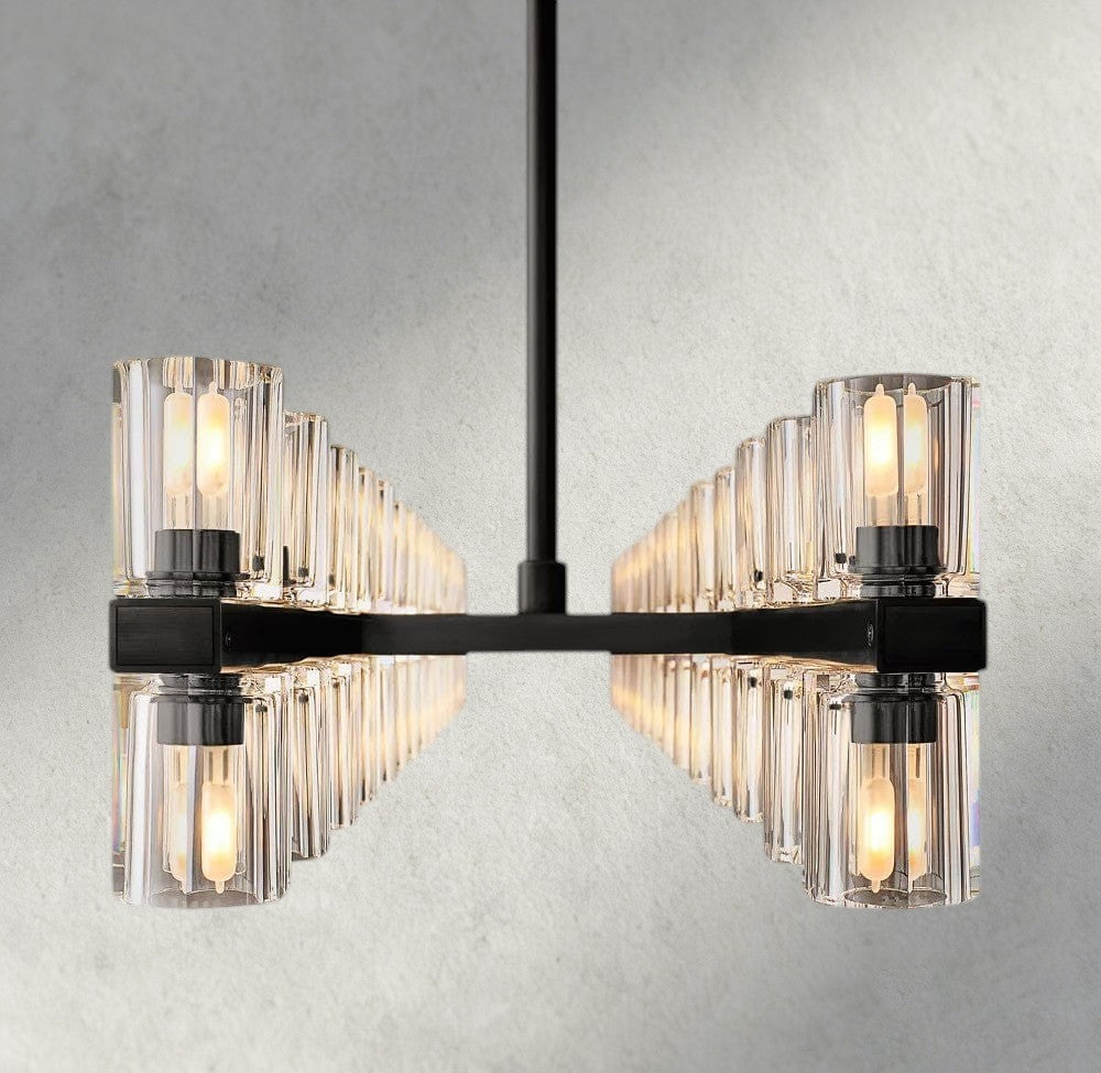 Arcachon LED Rectangular Chandelier 54", 72"-chandelier-Jecanoli
