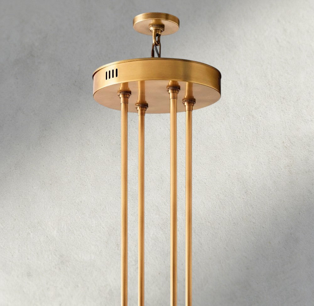 Arcachon LED Round Two-Tier Chandelier 60"-chandelier-Jecanoli
