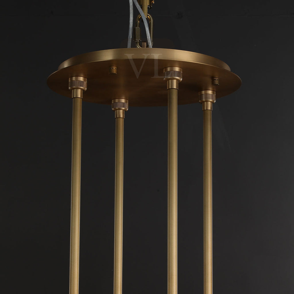Auraline Crystal 2-Tier Round Chandelier 60"