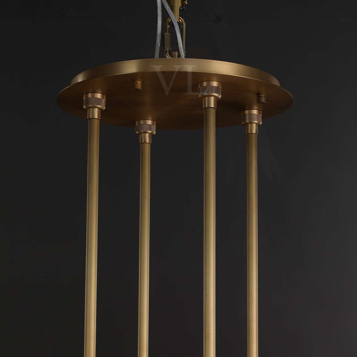 Auraline Crystal 2-Tier Round Chandelier 60"