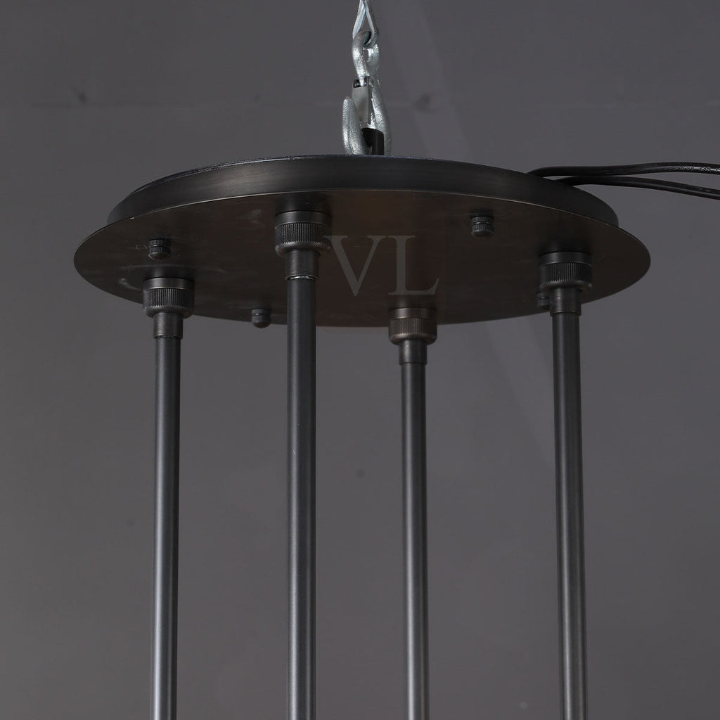 Auraline Crystal 2-Tier Round Chandelier 60"