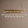 Aubrey 7 Light Oval Chandelier - BrassBlushlighting