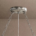 Aubrey 7 Light Oval Chandelier - BlackBlushlighting