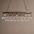 Aubrey 7 Light Oval Chandelier - BlackBlushlighting