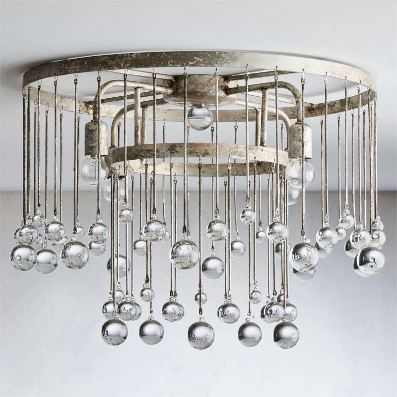 Aubrey Crystal Ball Flush mount