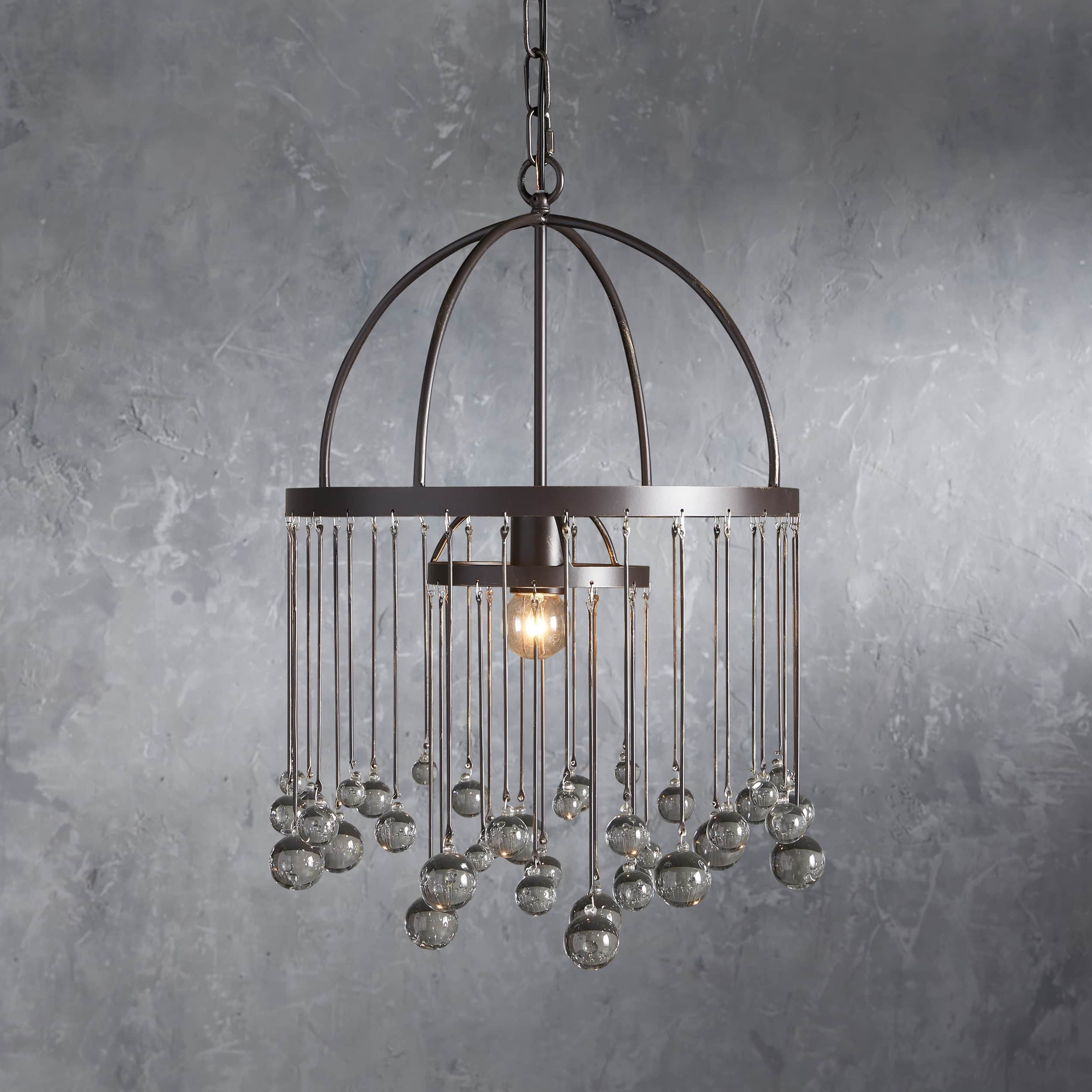 Aubrey Modern Crystal Ball Pendant Light