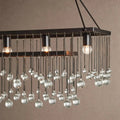 Aubrey Rectangular Chandelier 47''60'' - 47‘’SilverBlushlighting