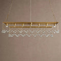 Aubrey Rectangular Chandelier 47''60'' - 47‘’BrassBlushlighting