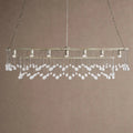 Aubrey Rectangular Chandelier 47''60'' - 47‘’SilverBlushlighting