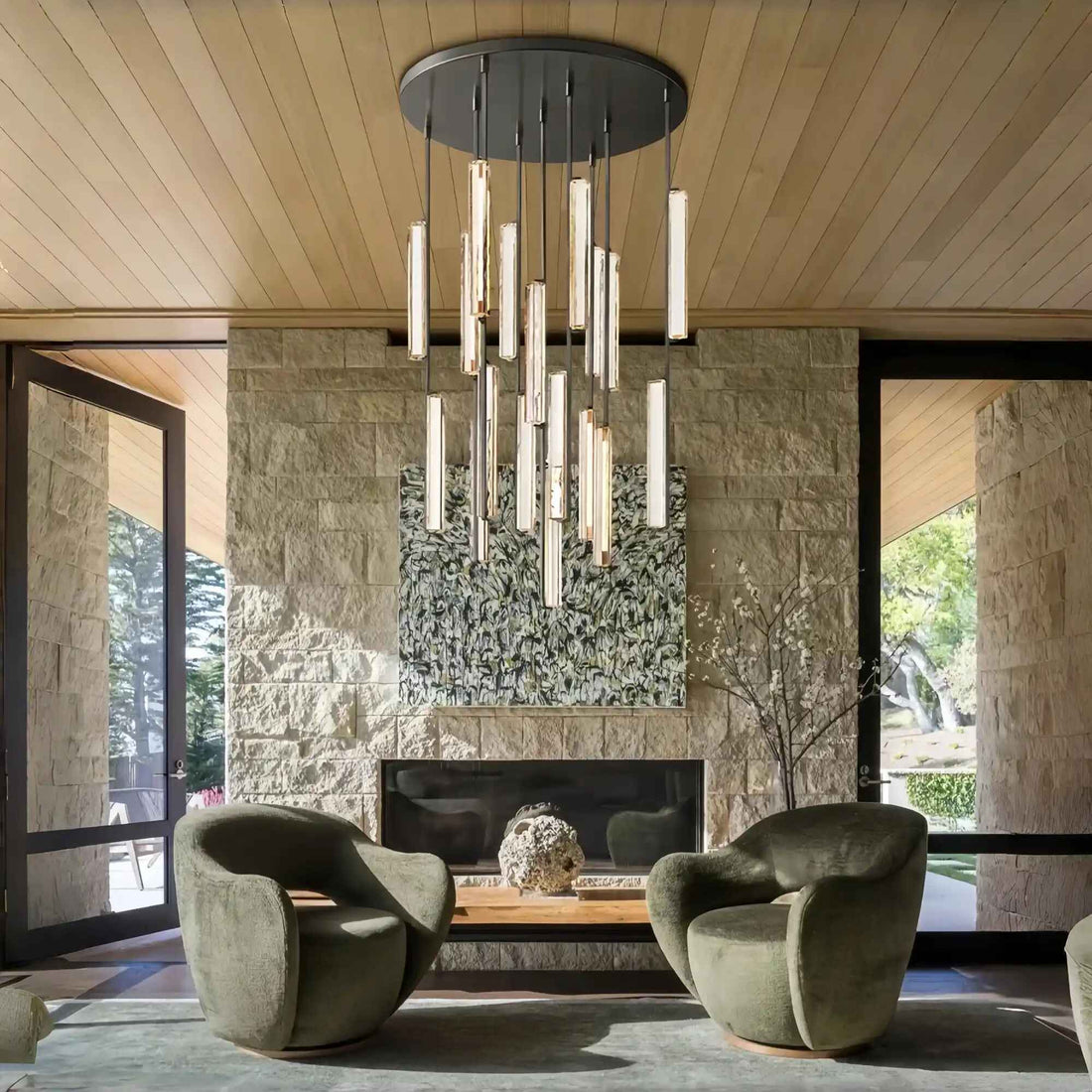 Audubon Crystal Round Chandelier 24", 40", 56"-Jecanoli