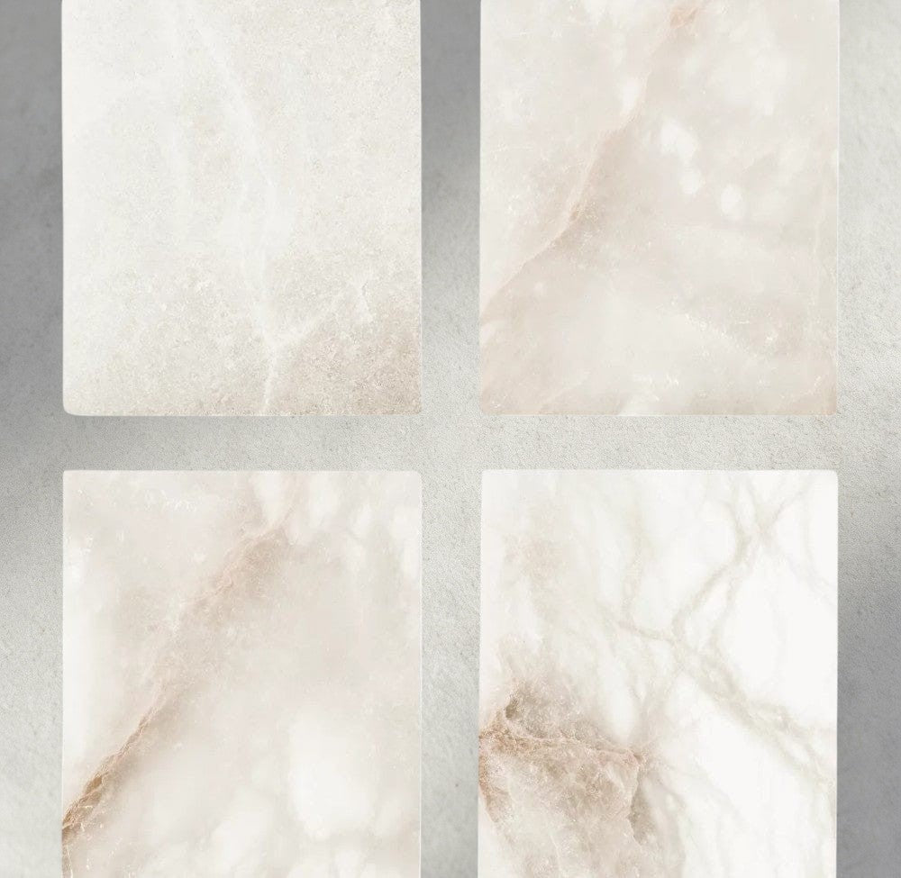Audubon Alabaster Linear Chandelier 54"-Jecanoli