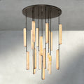 Audubon Alabaster Round Chandelier 24