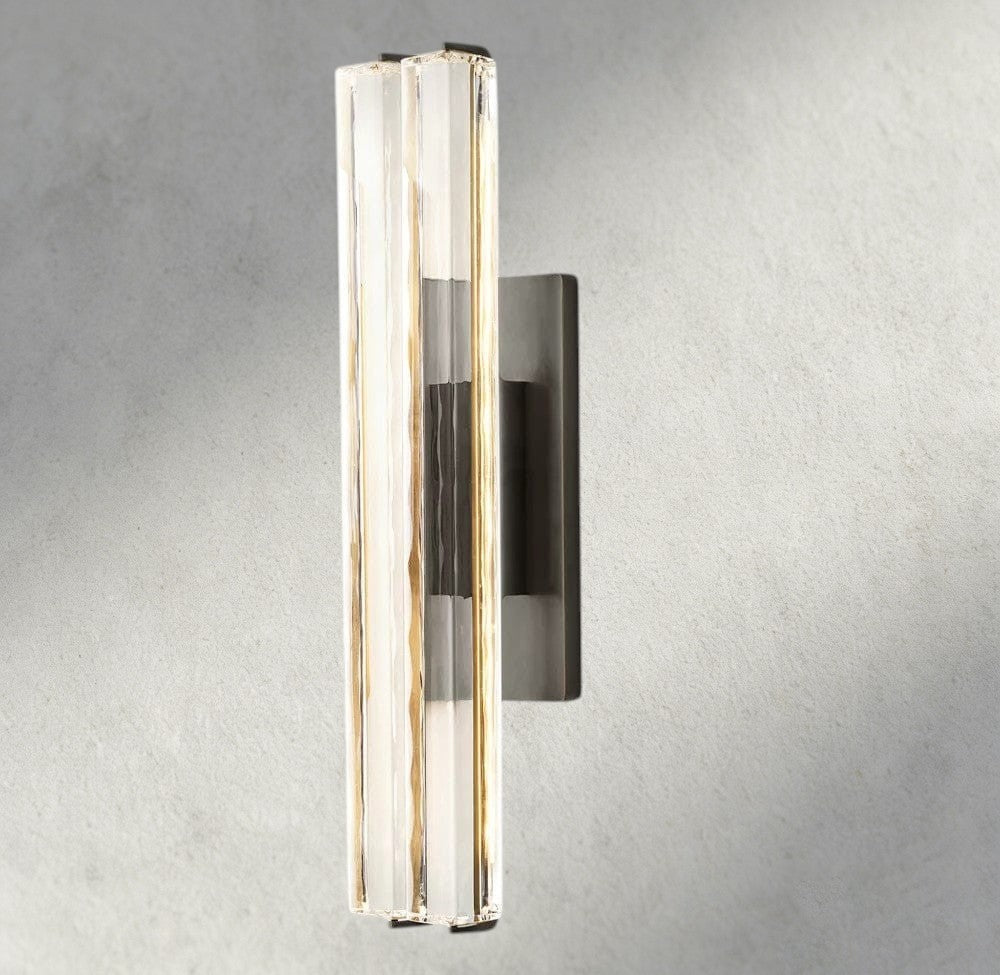Audubon Crystal Double Sconce-Jecanoli