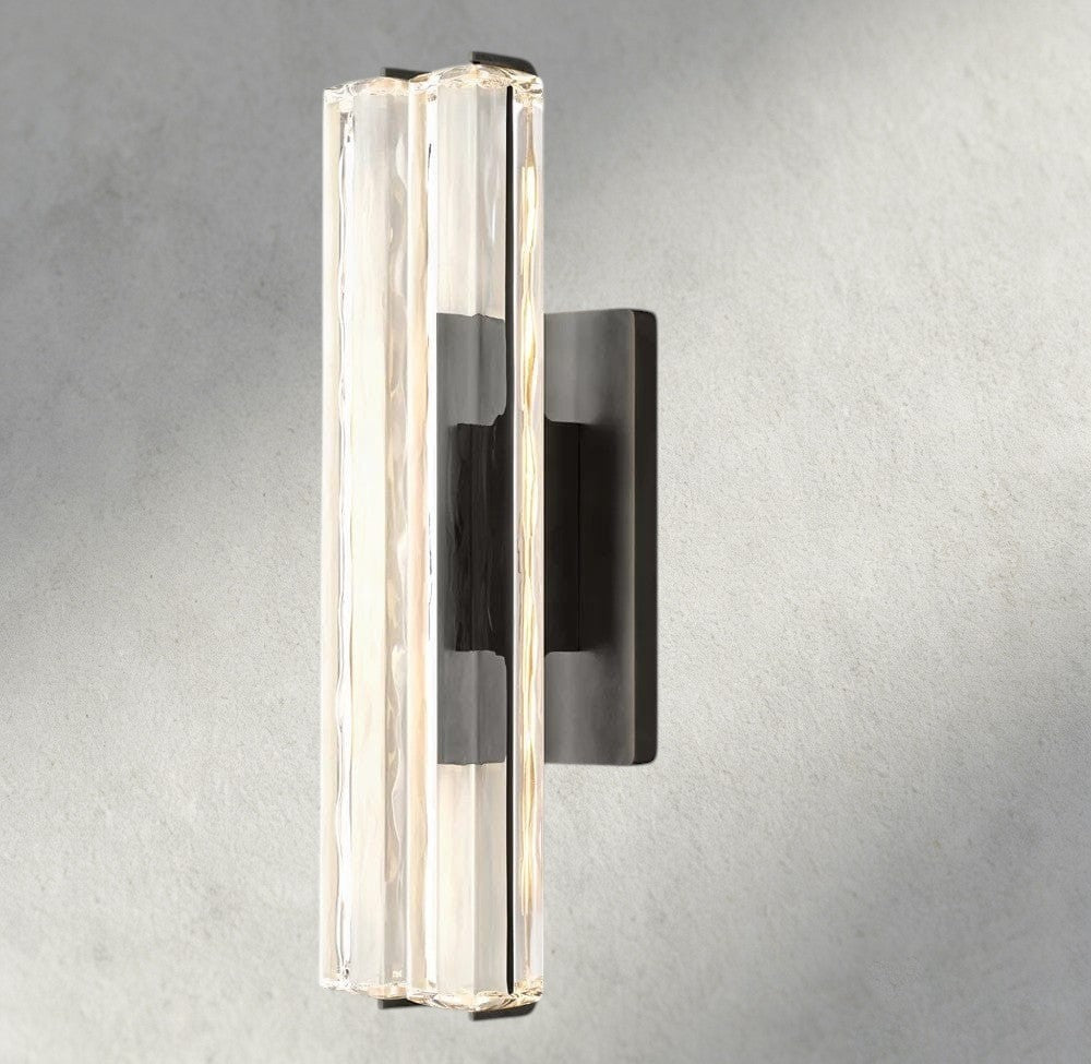 Audubon Crystal Double Sconce-Jecanoli